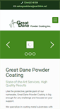 Mobile Screenshot of greatdanepowdercoating.com